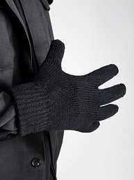 Мужские перчатки полушерсть / Люкс (двойные)